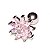 Piercing de Orelha Flor com Zircônias Dourado Rosa - Imagem 1