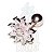 Piercing de Orelha Flor com Zircônias Branco - Imagem 1