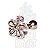 Piercing de Orelha Flor Brilhantes - Imagem 1