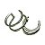 Piercing Fake Conch Duplo Prata 925 - Imagem 1