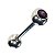 Barbell com Strass - Imagem 2