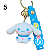 Chaveiro Cinnamoroll Luxo - Imagem 1
