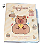 Caderno Capa Plástica com Caneta - Capivara - Imagem 3