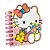 Caderno Hello Kitty 80 Folhas Pautado Decorado com Pompom Papelaria Fofa - Imagem 6