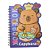 Mini Caderno Capivara com Espiral Capa Dura 60 Folhas Agenda Escolar Fofa - Imagem 4