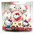 Marca Texto Spinner Capivara Hello Kitty Fofa Silicone Giratório - Imagem 2