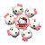 Marca Texto Spinner Capivara Hello Kitty Fofa Silicone Giratório - Imagem 1