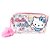 Necessaire Hello Kitty Transparente Estojo Organizador Multiuso PVC Sanrio com Zíper - Imagem 7