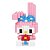 Bloco de Montar Qman Personagens Anime Hello Kitty Kuromi My Melody Pikachu Mini Blocks +400 Peças - Imagem 4