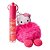 Lip Gloss Hello Kitty Com Chaveiro E Pompom Kawaii - Imagem 2