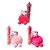 Lip Gloss Hello Kitty Com Chaveiro E Pompom Kawaii - Imagem 1