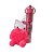 Lip Gloss Hello Kitty Com Chaveiro E Pompom Kawaii - Imagem 4