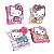 Caderno Hello Kitty Com Pompom Rosa 18x14cm Escolar Kawaii - Imagem 1