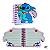 Caderneta Stitch Cartonada 10x10cm Capa Dura Páginas Decoradas - Imagem 3