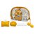 Kit Necessaire Transparente Capivara 3 Peças Organizadora Maquiagem Viagem com Zíper - Imagem 5