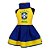 Vestido Pet Seleção Brasileira – Roupa para Cachorro e Gato - Imagem 1