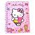 Caderno de Luxo A5 Hello Kitty 120 Folhas Decoradas com Divisórias - Imagem 2
