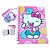 Caderno Espiral Pautado A5 Hello Kitty com Bloquinho Chaveiro – Kit Papelaria Kawaii - Imagem 1