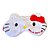 Máscara de Dormir Hello Kitty Pelúcia 3D Super Macia com Elástico Confortável - Imagem 2