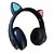 Fone Headset Bluetooth Orelha Gato Gatinho Led Fone PC Game LC-852 - Imagem 1