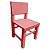 Kit 2 Cadeiras Cadeirinha Banco Infantil Madeira 45cm Rosa - Imagem 6