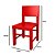Cadeira Cadeirinha Banco Infantil em Madeira Brinquedo 45cm Vermelho - Imagem 6