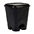 Lixeira Cesto Lixo 13L Plástico Com Pedal Simples Preto - Imagem 1