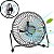 Mini Ventilador De Mesa Potente E Silencioso USB 360 Graus - Imagem 1