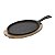 Kit Tábua Mix Grill Ferro Fundido Oval Para Churrasco Teca-tramontina - Imagem 2