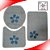 Kit Banheiro 3 pecas Cotton C/Aplique Cor 10 - Imagem 2