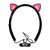 Fone Orelha de Gato Headphone Bluetooth Sem fio Led Tiara Roxo - Imagem 5