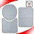 Tapete De Banheiro Kit 3 Pecas Antiderrapante Cotton - Imagem 9