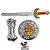 Kit Medieval Espada Manopla Combate Escudo Redondo Infantil Escudo - Imagem 13