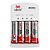 Carregador De Pilhas Mox + 4 Pilhas Aa 2600mah - Mo-cp51 - Imagem 2