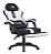 Cadeira Gamer Rise Mode Z11, Ângulo Ajustável, Tecido, Branco e Preto - Imagem 3