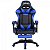 Cadeira Gamer Azul Com Apoio para os pés e Altura Ajustável - Imagem 2