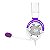 HEADSET GAMER REDRAGON DIOMEDES BRANCO COM ROXO - Imagem 3