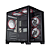 GABINETE GAMER KMEX AQUARIO CG0415 PRETO MICRO ATX SEM FAN - Imagem 1