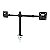 Suporte Articulado Para 2 Monitores Zinnia TMS 180, 17 Pol. a 32 Pol., Preto, ZNO-TMS180-BL01 - Imagem 2