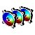 Kit Ventoinhas Lian Li BR Digital RGB Aluminum 3x120mm Prata, BR DIGITAL-3R S - Imagem 1