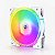 FAN ROUND5 CRYSTAL FORWARD PWM ARGB 120MM WHITE BOX - Imagem 1