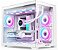 GABINETE GAMER R5 BLAST WHITE (M-ATX / AQUARIO / FRONTAL VIDRO / SEM FAN) - Imagem 1