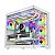GABINETE GAMER R5 GENOS WHITE (ATX / AQUARIO / FRONTAL VIDRO / SEM FAN) - Imagem 1