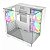 Gabinete Gamer Ninja Clear, Cube, Mid Tower, Vidro Temperado, M-ATX, White, Sem Fonte, Com 3 Fans ARGB, GN-CS-CLMAW3F - Imagem 2