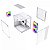Gabinete Gamer Ninja Ryomaru, Mini Tower, Vidro Temperado, mATX, Sem Fonte, Com 3 Fans Rainbow, Branco, GN-CS-RMMAW3F - Imagem 9