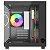 Gabinete Gamer Ninja Ryomaru, Mini Tower, Vidro Temperado, mATX, Sem Fonte, Com 3 Fans Rainbow, Preto, GN-CS-RMMAB3F - Imagem 4
