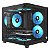 Gabinete Gamer Ninja Ryomaru, Mini Tower, Vidro Temperado, mATX, Sem Fonte, Com 3 Fans Rainbow, Preto, GN-CS-RMMAB3F - Imagem 1