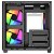 Gabinete Gamer Ninja Ryomaru, Mini Tower, Vidro Temperado, mATX, Sem Fonte, Com 3 Fans Rainbow, Preto, GN-CS-RMMAB3F - Imagem 5