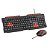 Kit Teclado e Mouse Gamer C3Tech USB ABNT2 1200 DPI - Preto e Vermelho - Imagem 4