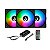 Kit 3x Fans Gamer Rise Mode X Led RGB 120mm 1650 RPM - Preto - Imagem 1